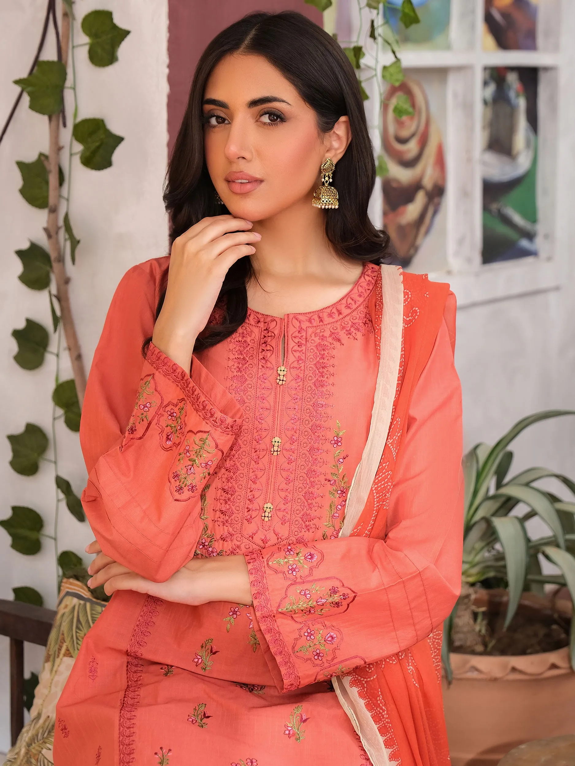 2 Piece Lawn Suit-Embroidered (Unstitched)