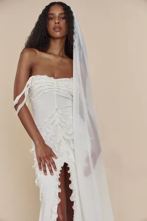 Cascading Ruffle Veil (Pre Order)