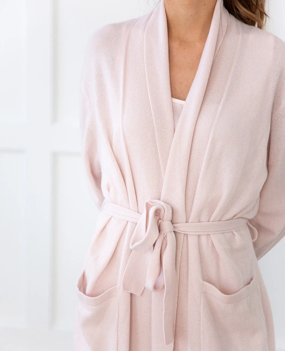 Cashmere Robe Pink Champagne