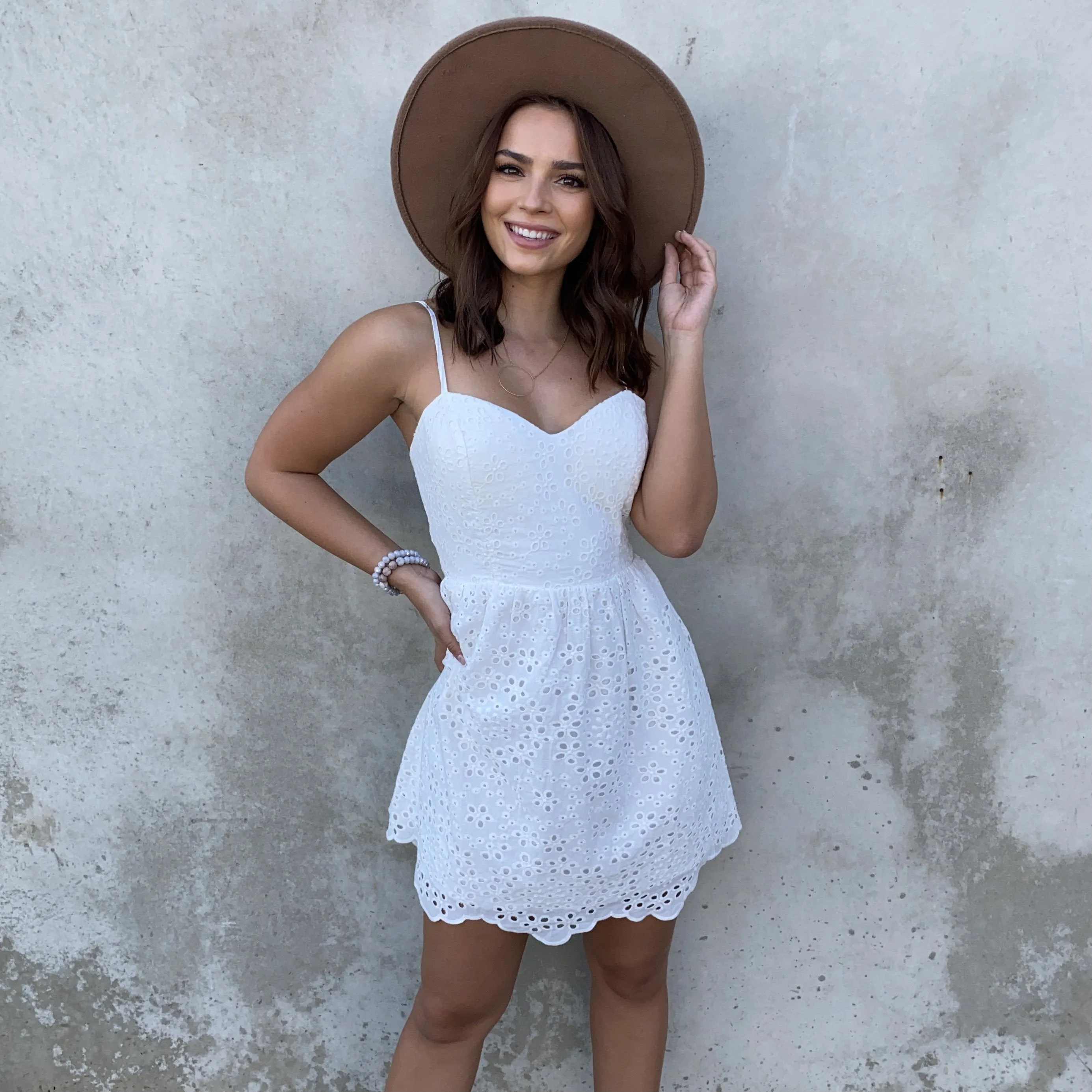 Field Of Dreams White Eyelet Dress