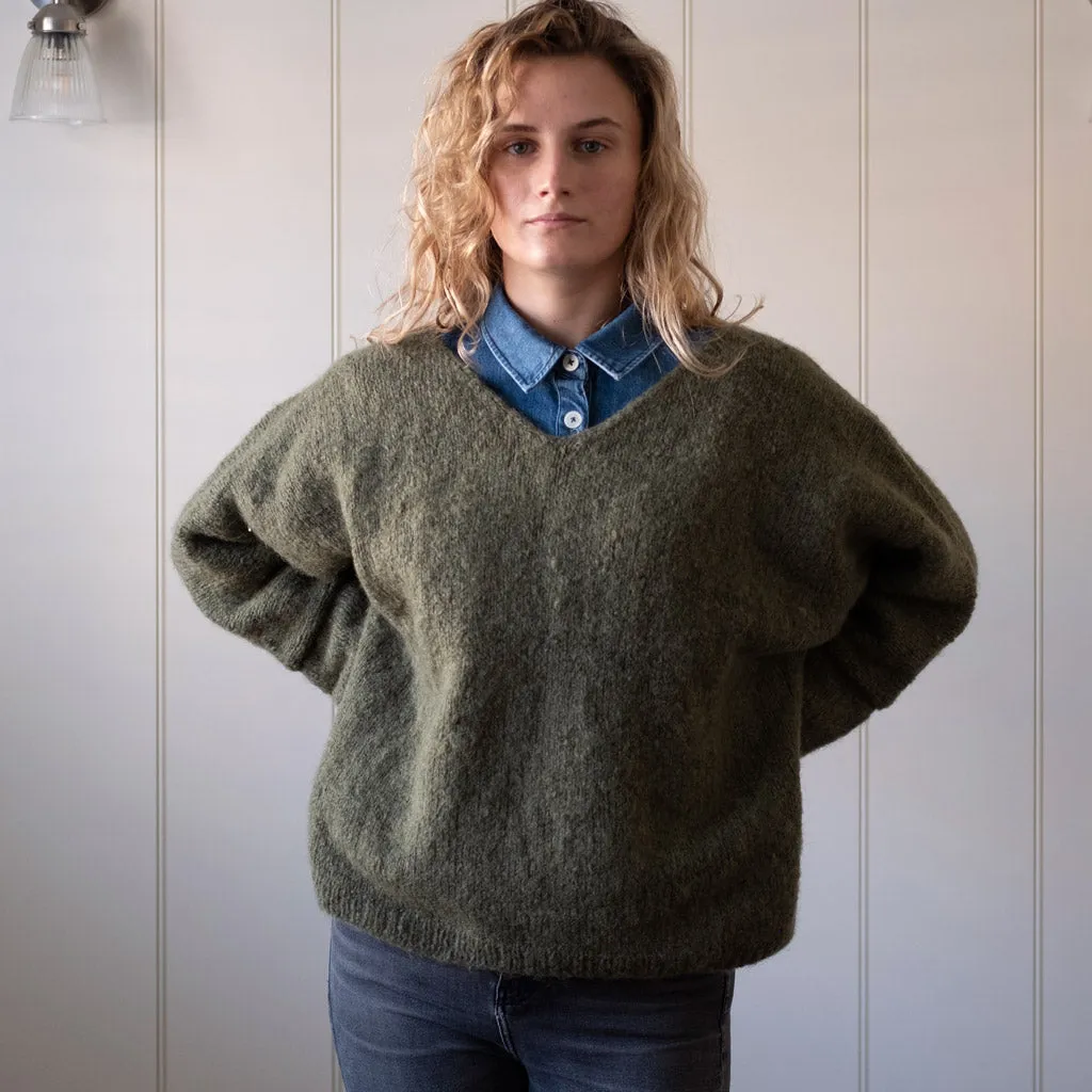 Leah V Neck Wool Jumper