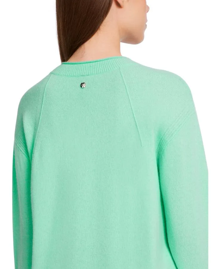 Marc Cain Cashmere Blend Slit Detail V-Neck Sweater