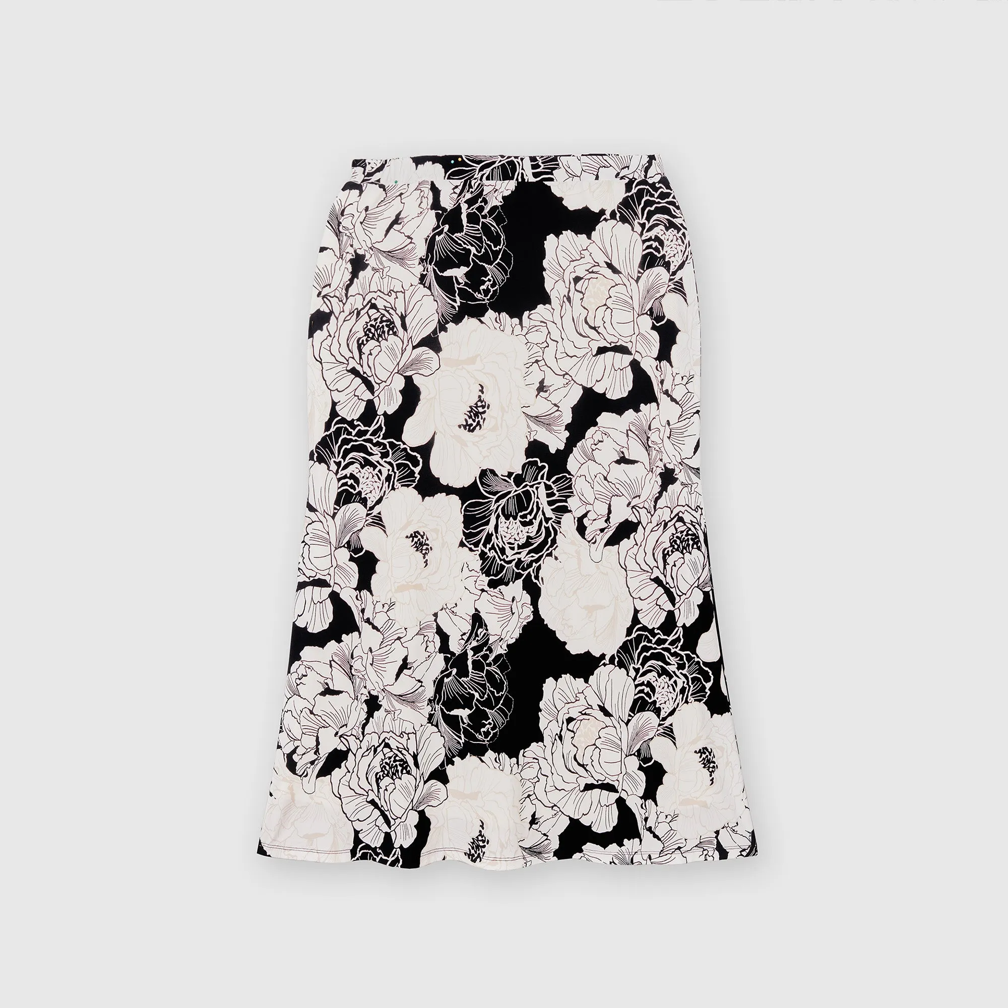 Printed Fit & Flare Skirt