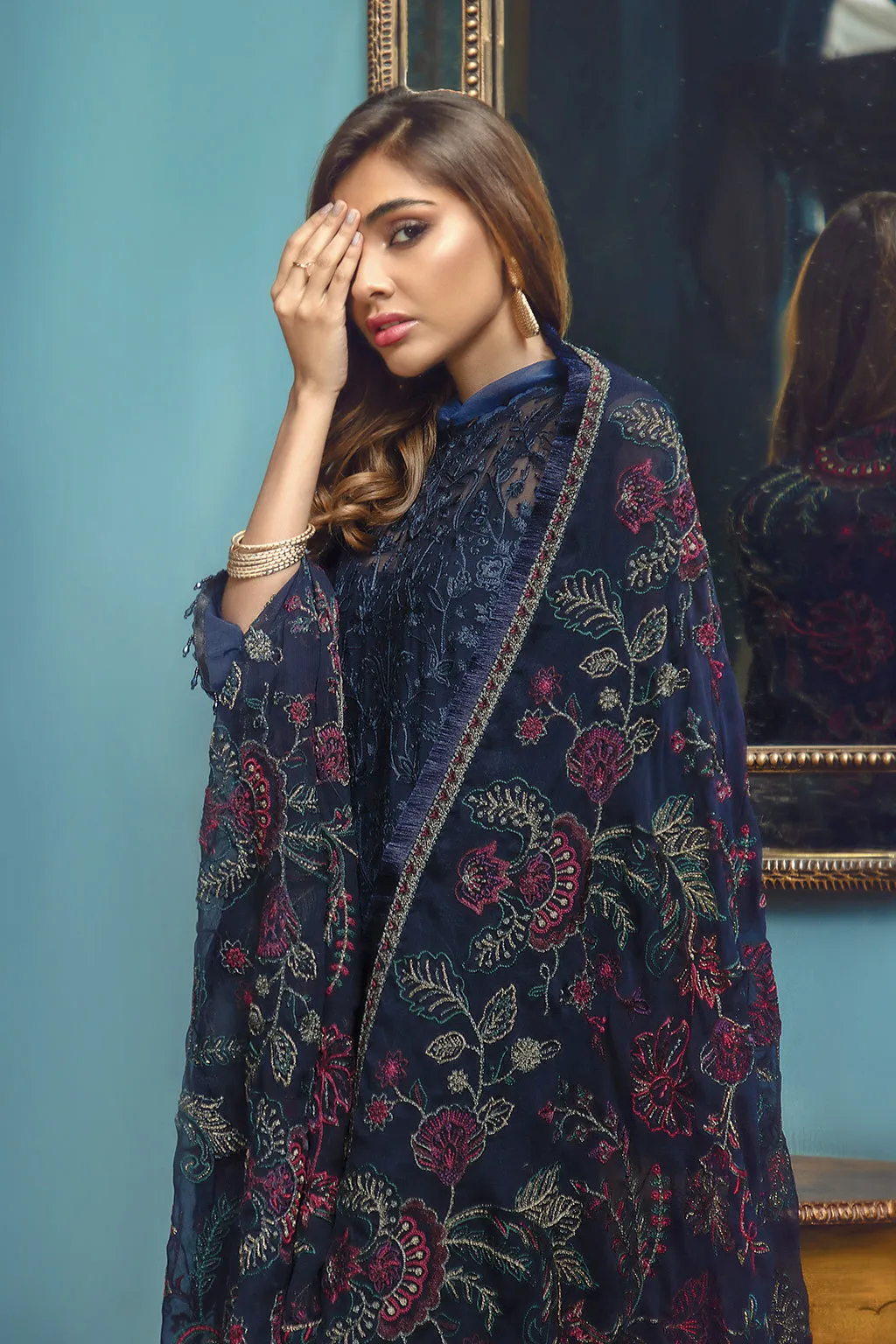 Zarif Rangrez Festive Chiffon Collection 2022 – Azure