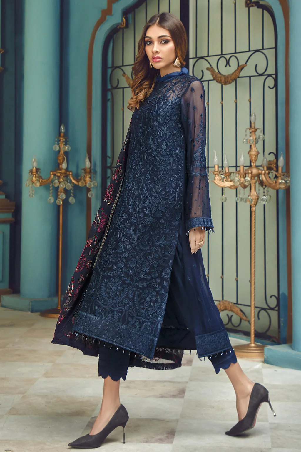 Zarif Rangrez Festive Chiffon Collection 2022 – Azure